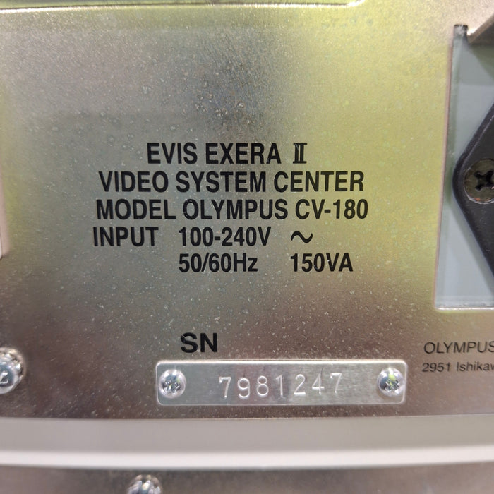 Olympus CV-180/CLV-180 Video Endoscopy System