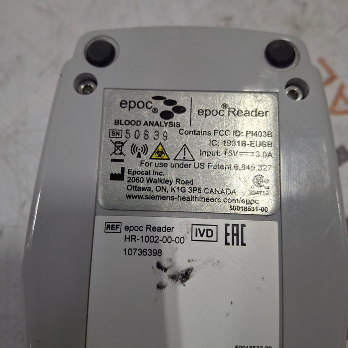 Epocal, Inc Epocal, Inc Epoc Reader Handheld Blood Analyzer Clinical Lab reLink Medical