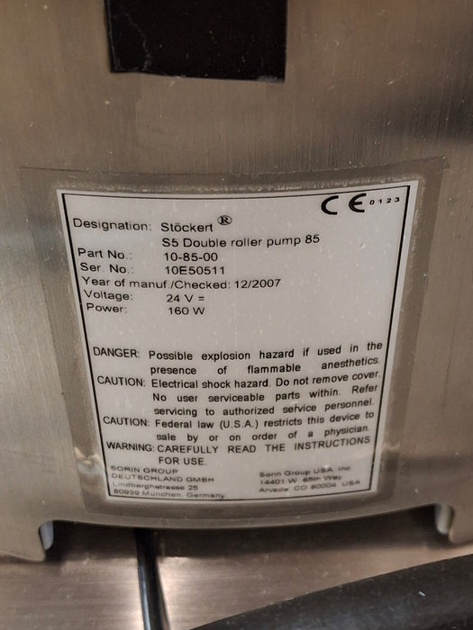 Stockert S5 Heart Lung System Heart-Lung Machine