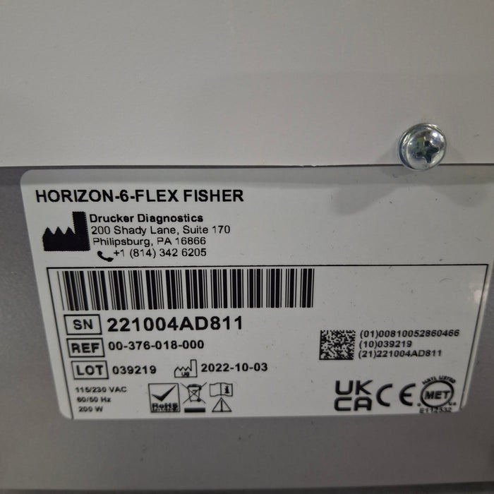 Drucker Diagnostics Horizon 6 Flex Fisherbrand Centrifuge