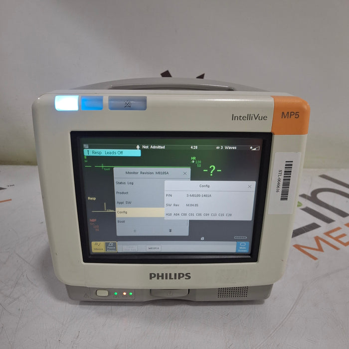 Philips Philips Intellivue MP5 - ECG, Rainbow Masimo SPO2, NIBP Patient Monitor Patient Monitors reLink Medical