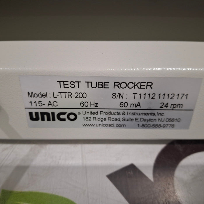 Unico Unico L-TTR-200 Test Tube Rocker Research Lab reLink Medical