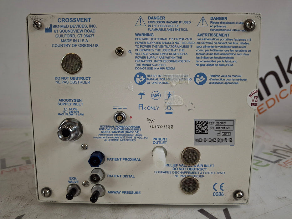 Bio-Med Devices CrossVent 2i+ Portable Ventilator