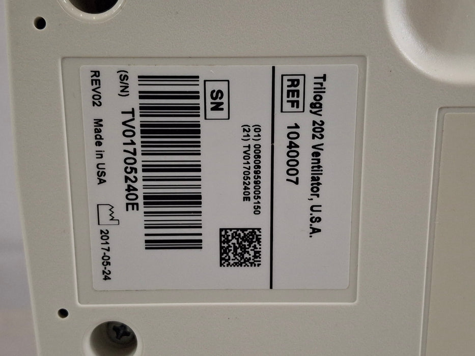 Respironics Respironics Trilogy 202 Ventilator Respiratory reLink Medical