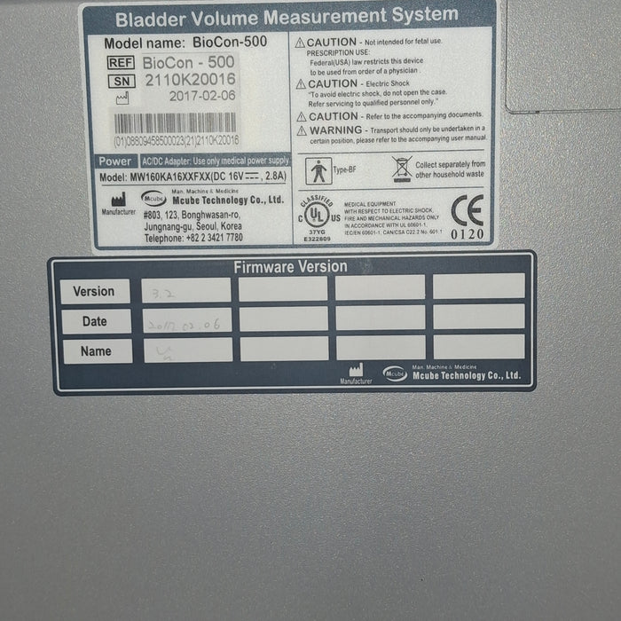 Medline CubeScan BioCon 500 Bladder Scanner