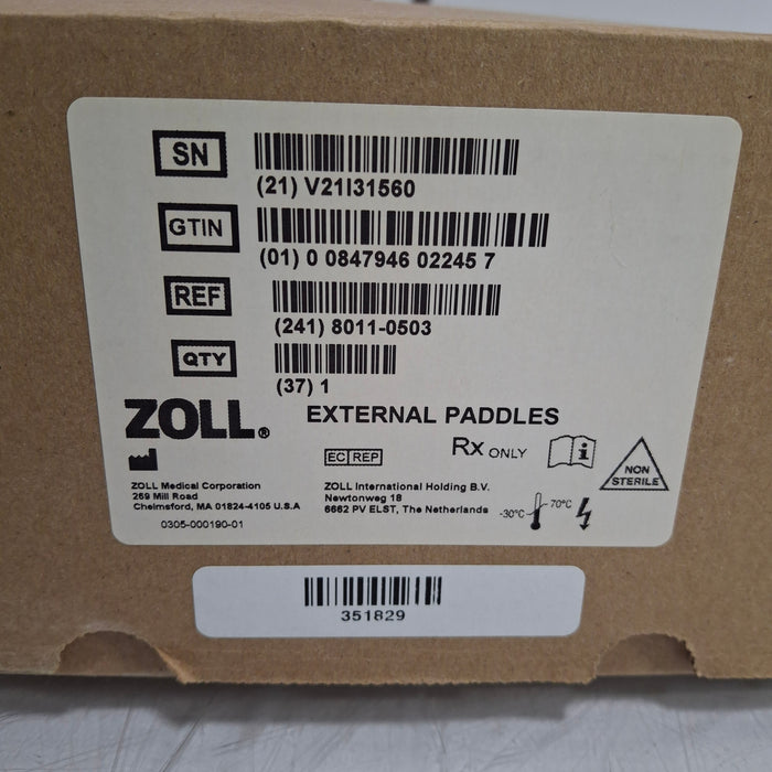 Zoll Zoll 8011-0503 Steam Autoclavable Defibrillation Paddles Defibrillators reLink Medical
