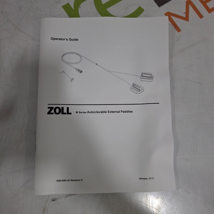Zoll 8011-0503 Steam Autoclavable Defibrillation Paddles