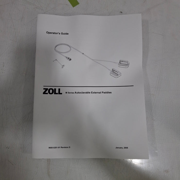 Zoll 8011-0503 Steam Autoclavable Defibrillation Paddles