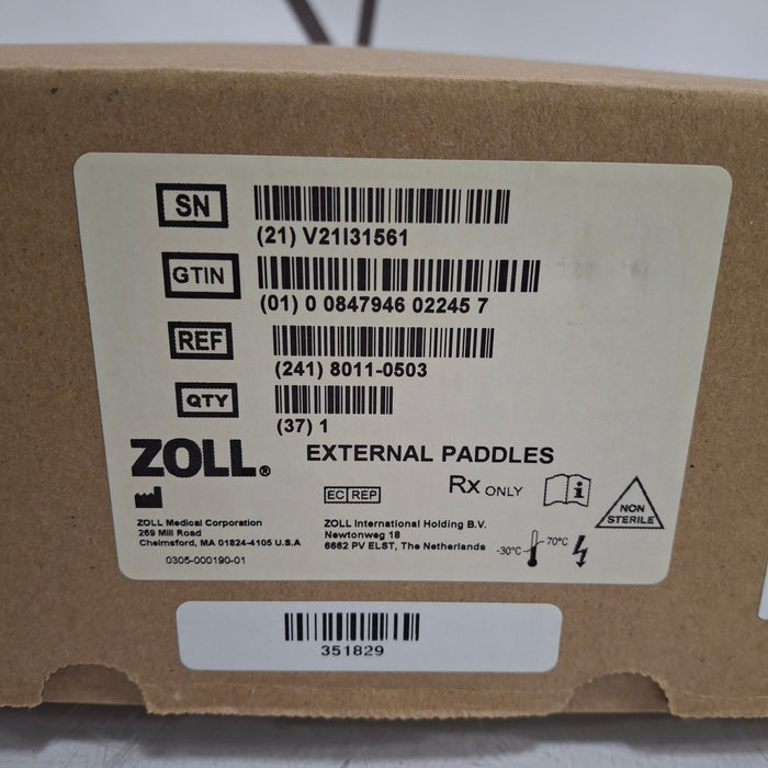 Zoll 8011-0503 Steam Autoclavable Defibrillation Paddles