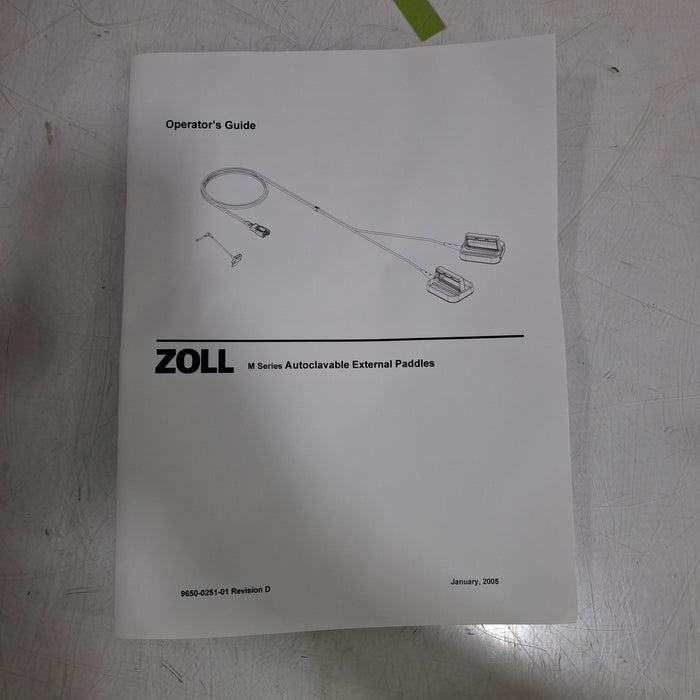 Zoll 8011-0503 Steam Autoclavable Defibrillation Paddles