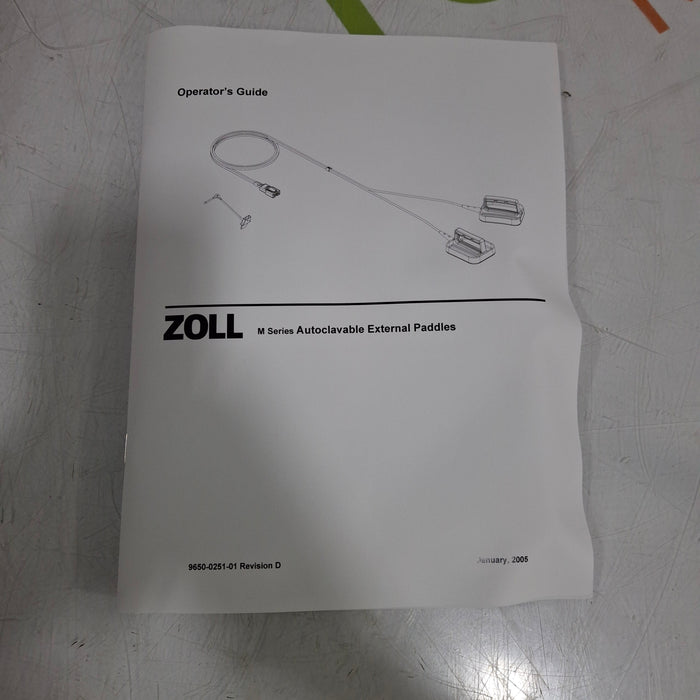 Zoll 8011-0503 Steam Autoclavable Defibrillation Paddles