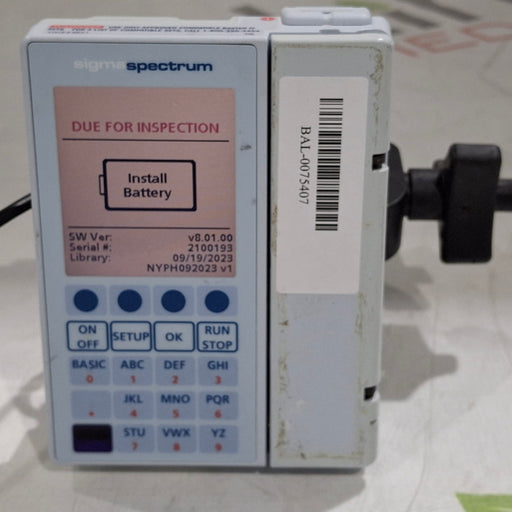 Baxter Baxter Sigma Spectrum 8.01.00 w/o Battery Infusion Pump Infusion Pump reLink Medical
