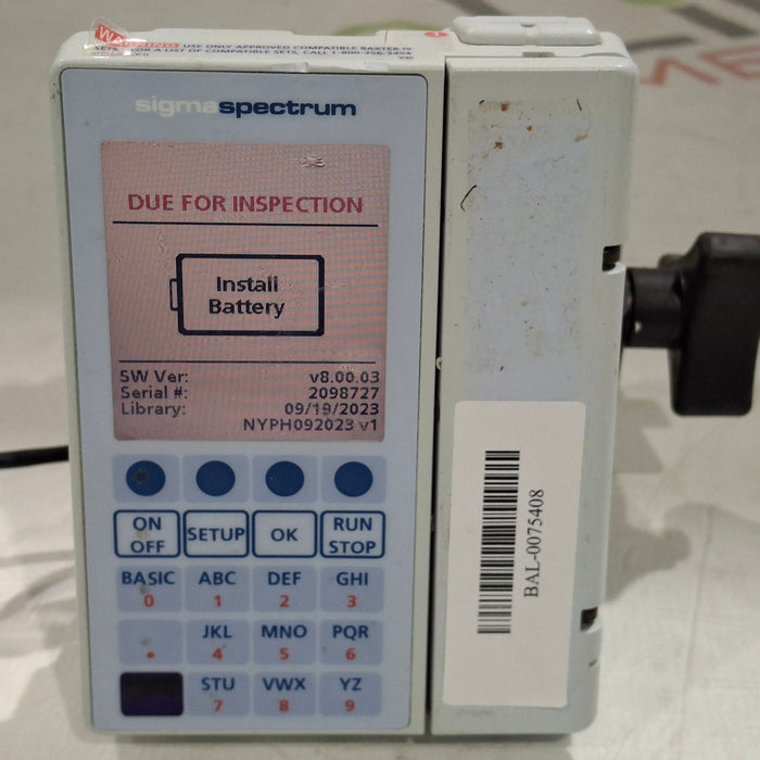 Baxter Baxter Sigma Spectrum 8.00.03 w/o Battery Infusion Pump Infusion Pump reLink Medical