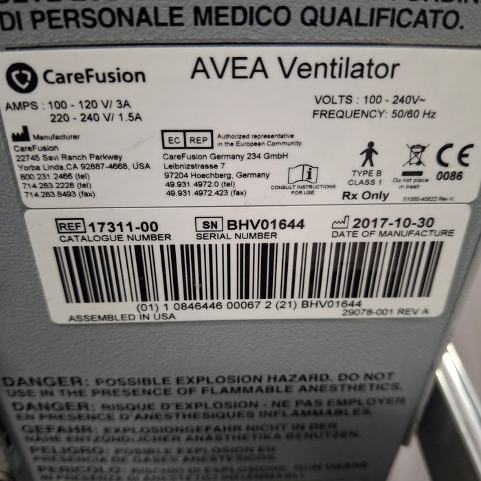 CareFusion Avea Ventilator