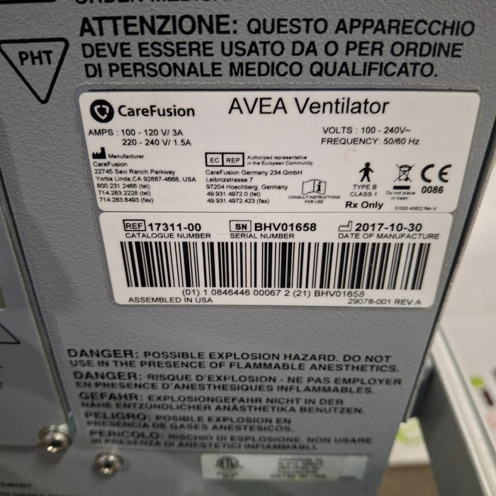 CareFusion Avea Ventilator