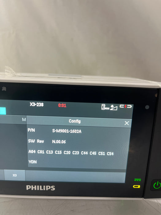 Philips IntelliVue X3 - Rainbow Masimo SpO2 Transport Patient Monitor