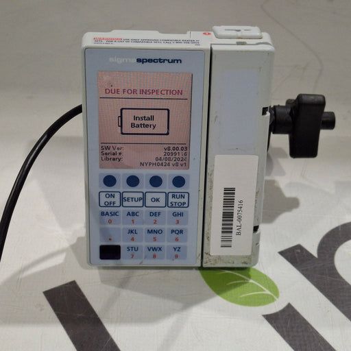 Baxter Baxter Sigma Spectrum 8.00.03 w/o Battery Infusion Pump Infusion Pump reLink Medical
