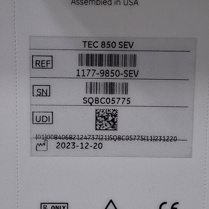 Datex-Ohmeda Tec 850 Sevoflurane Vaporizer