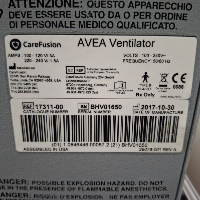 CareFusion Avea Ventilator