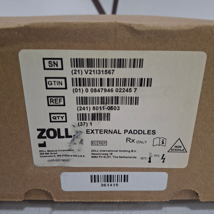 Zoll Zoll 8011-0503 Steam Autoclavable Defibrillation Paddles Defibrillators reLink Medical