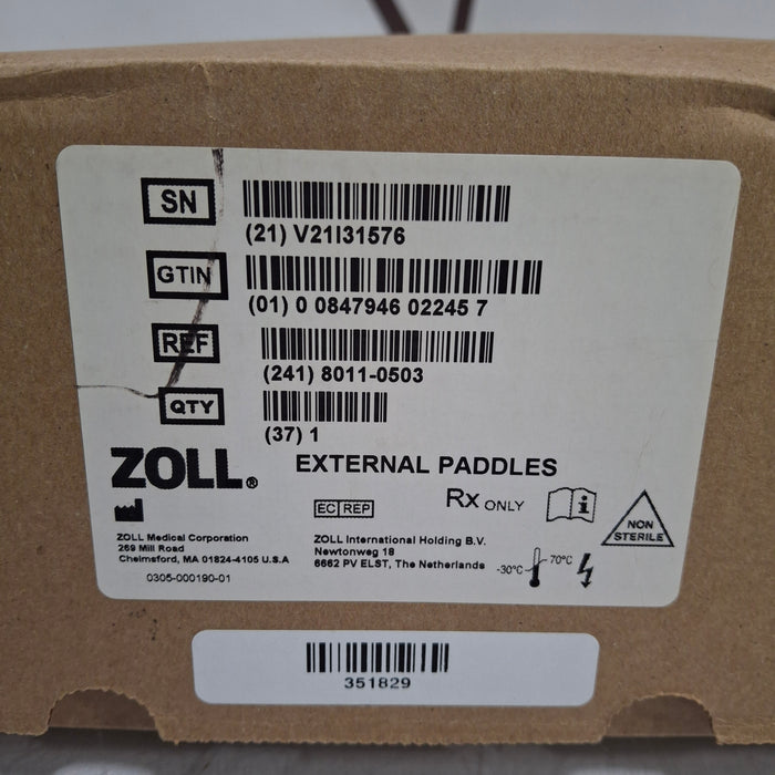 Zoll Zoll 8011-0503 Steam Autoclavable Defibrillation Paddles Defibrillators reLink Medical
