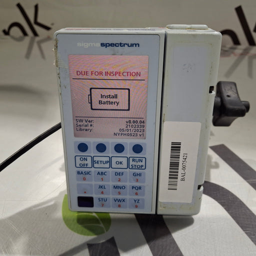 Baxter Baxter Sigma Spectrum 8.00.04 w/o Battery Infusion Pump Infusion Pump reLink Medical