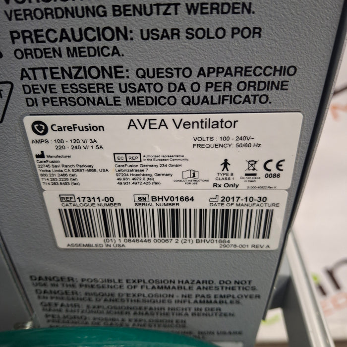 CareFusion Avea Ventilator