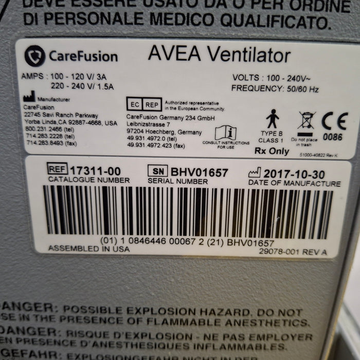 CareFusion Avea Ventilator