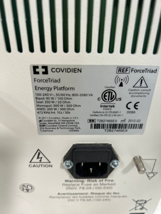 Covidien Covidien Force Triad 3.5 Electrosurgical Unit Electrosurgical Units reLink Medical