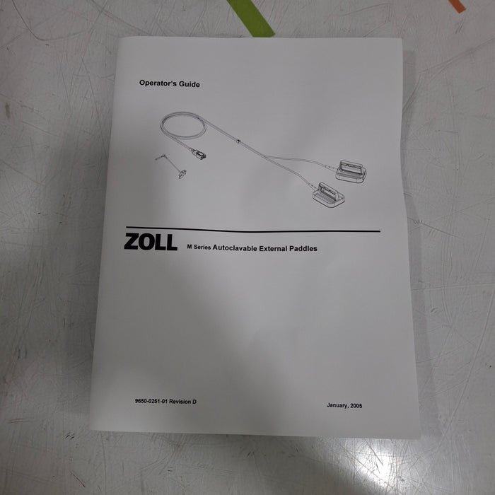 Zoll 8011-0503 Steam Autoclavable Defibrillation Paddles