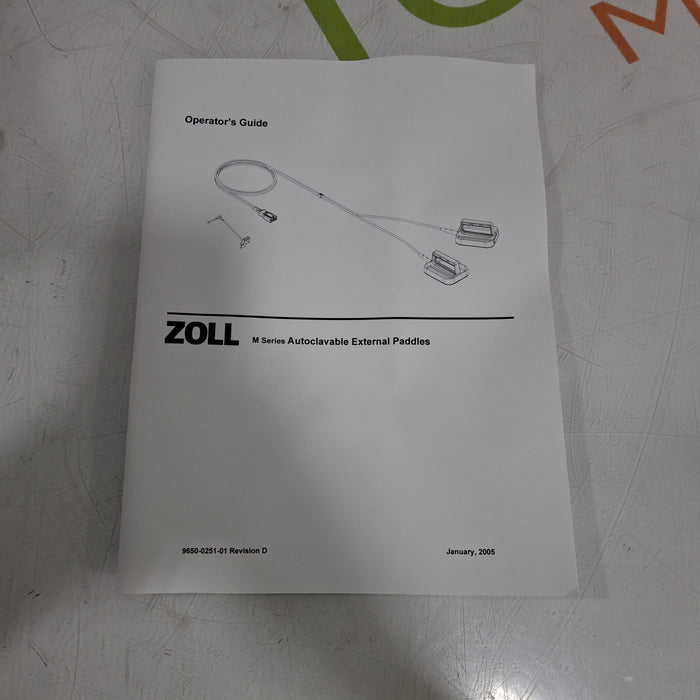Zoll 8011-0503 Steam Autoclavable Defibrillation Paddles