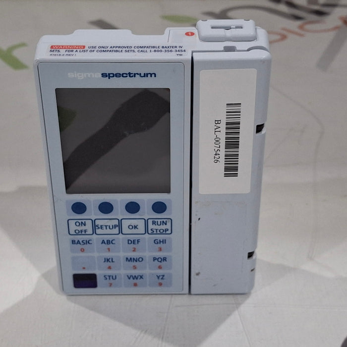 Baxter Baxter Sigma Spectrum 8.01.00 w/o Battery Infusion Pump Infusion Pump reLink Medical