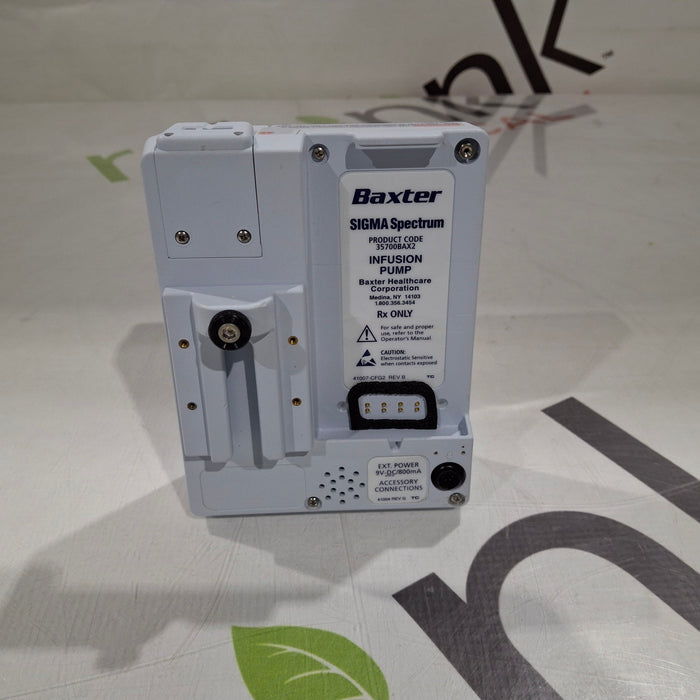Baxter Baxter Sigma Spectrum 8.01.00 w/o Battery Infusion Pump Infusion Pump reLink Medical