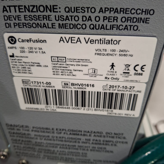 CareFusion Avea Ventilator