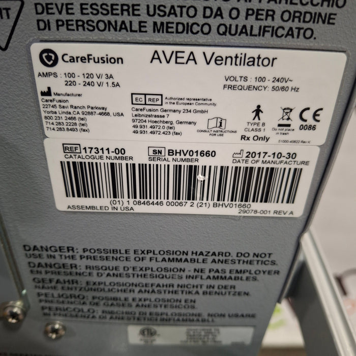 CareFusion Avea Ventilator