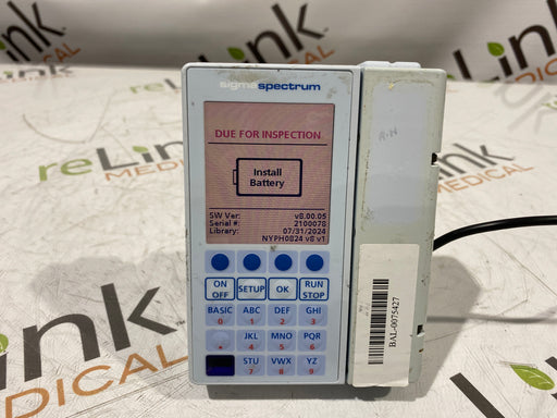 Baxter Baxter Sigma Spectrum 8.00.05 w/o Battery Infusion Pump Infusion Pump reLink Medical