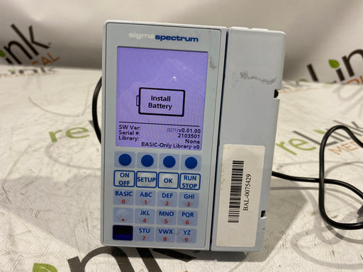 Baxter Baxter Sigma Spectrum 8.01.00 w/o Battery Infusion Pump Infusion Pump reLink Medical