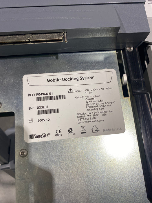 Sonosite Titan Mobile Docking Cart