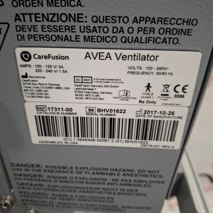 CareFusion Avea Ventilator