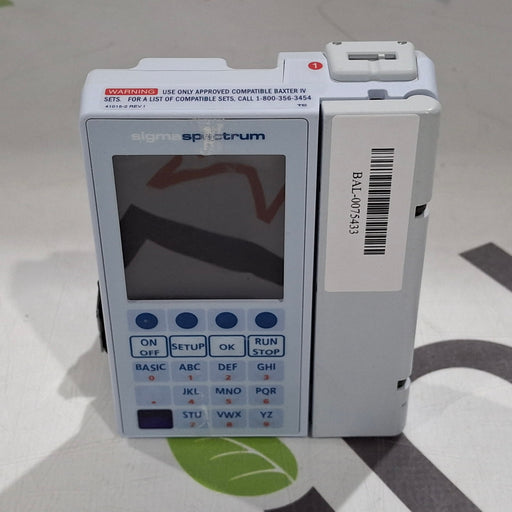 Baxter Baxter Sigma Spectrum 6.02.08 without Battery Infusion Pump Infusion Pump reLink Medical