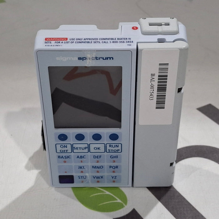 Baxter Baxter Sigma Spectrum 6.02.08 without Battery Infusion Pump Infusion Pump reLink Medical
