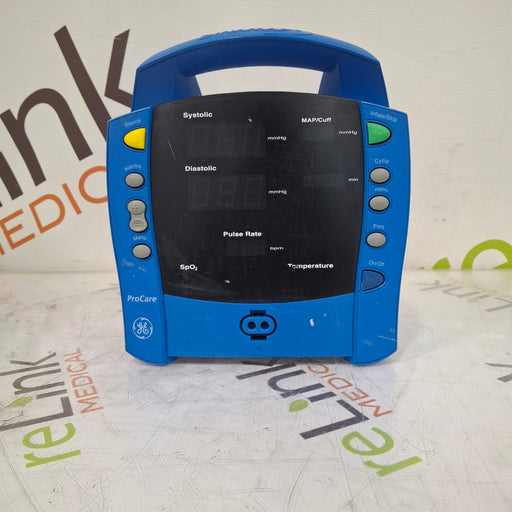 GE Healthcare GE Healthcare Dinamap ProCare 100 Vital Signs Monitor Patient Monitors reLink Medical