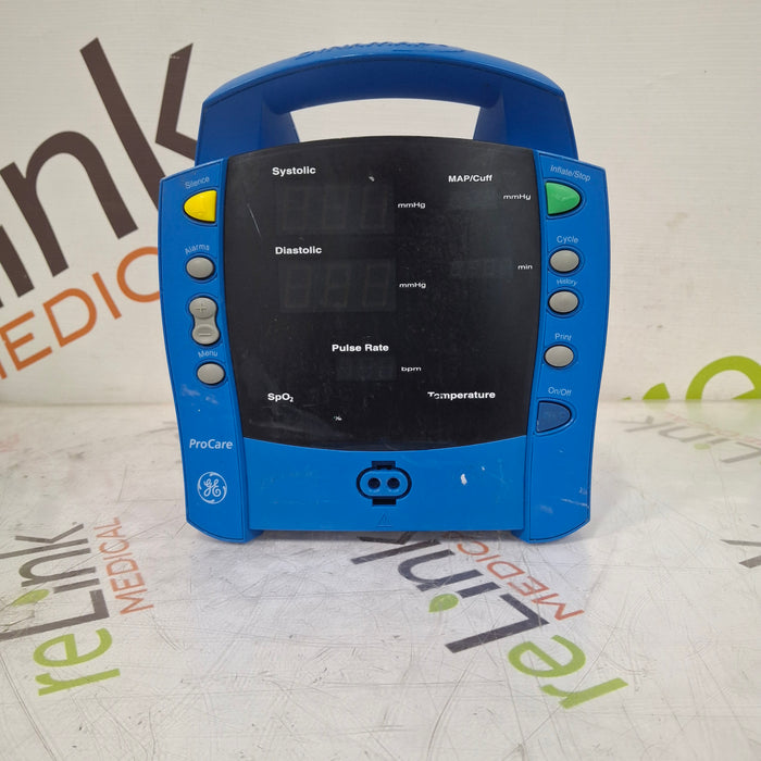 GE Healthcare GE Healthcare Dinamap ProCare 100 Vital Signs Monitor Patient Monitors reLink Medical