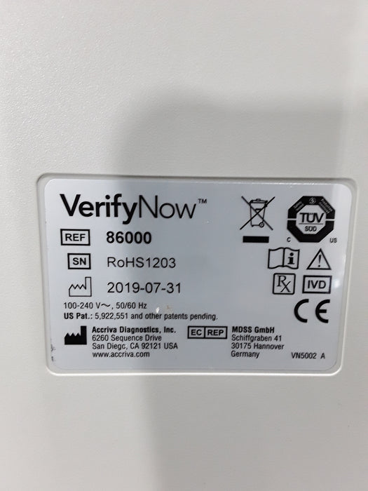 Accu Metrics Accu Metrics VerifyNow Rapid Platelet Analyzer Clinical Lab reLink Medical