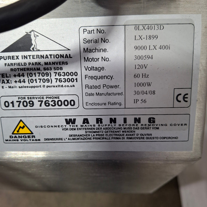 Purex International 400i Laser Fume Scrubber & Particle Elimination Machine