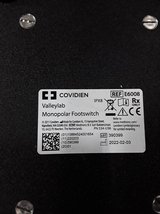 Valleylab Valleylab E6008 Monopolar Electrosurgical Footswitch Electrosurgical Units reLink Medical