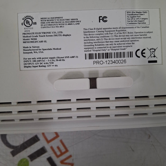 Spacelabs Healthcare Spacelabs Healthcare Ultraview SL 94266 Patient Monitor Patient Monitors reLink Medical