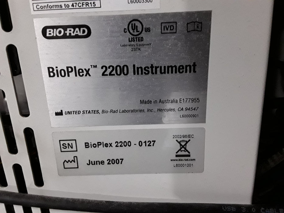 Bio-Rad Bio-Rad Bio-Plex 2200 Real Time Processing System Research Lab reLink Medical