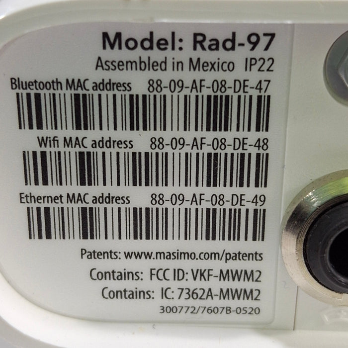 Masimo Rad 97 Rainbow Set Pulse Oximeter