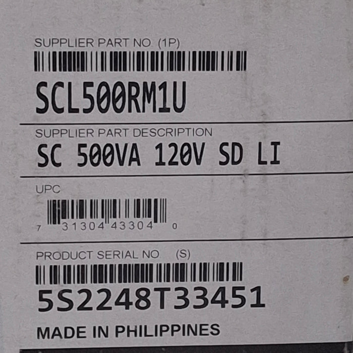 APC APC SCL500RM1U Smart UPS Computers Tablets & Networking reLink Medical